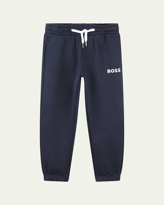Kid's Logo-Print Fleece Sweatpants, Size 4-5